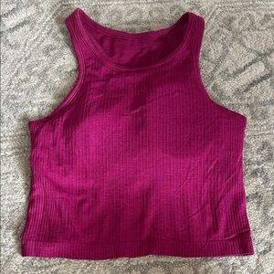lululemon athletica Fuchsia Ribbed Tank Top